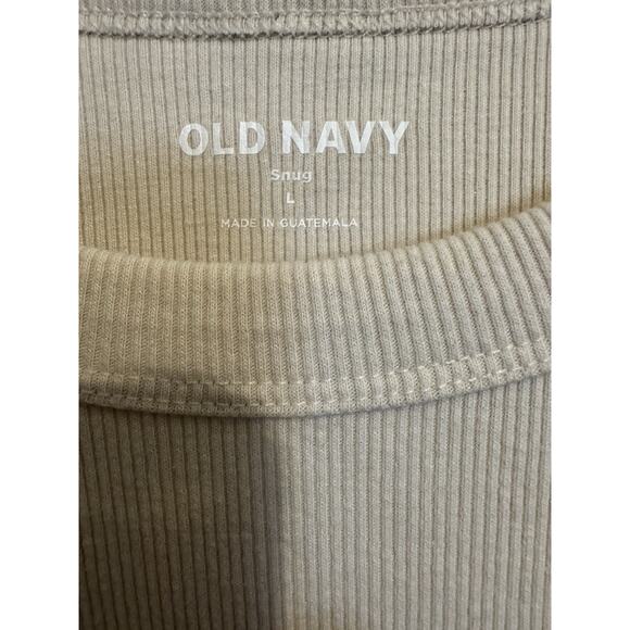 Old Navy Women's Wish Bone/ Cream Snug Crop Tank Top Casual Chic Athleisure LG - Picture 6 of 11